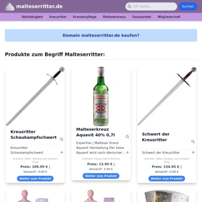 Screenshot malteserritter.de