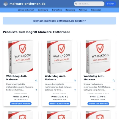 Screenshot malware-entfernen.de