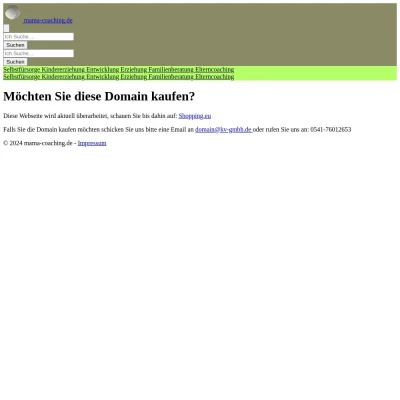 Screenshot mama-coaching.de