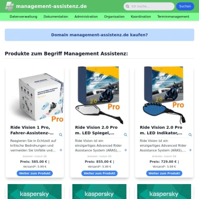 Screenshot management-assistenz.de
