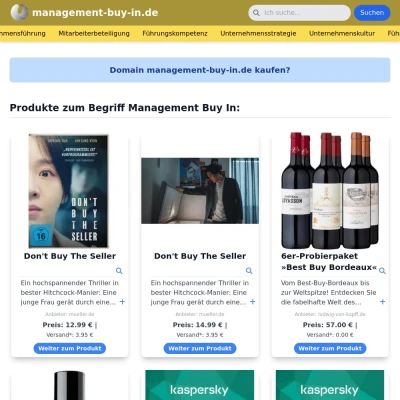 Screenshot management-buy-in.de