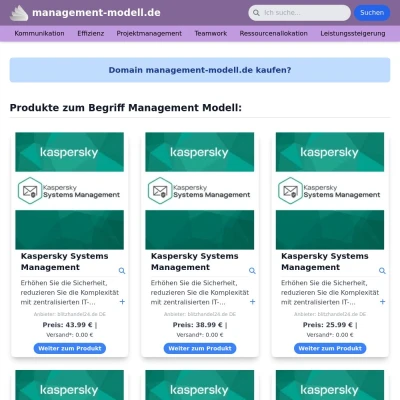 Screenshot management-modell.de