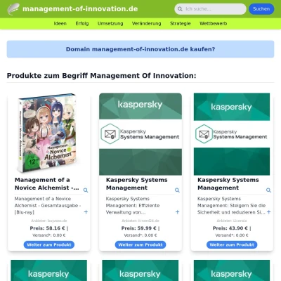 Screenshot management-of-innovation.de