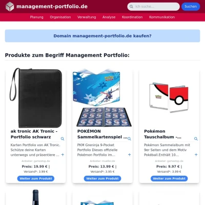 Screenshot management-portfolio.de