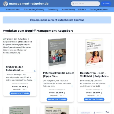 Screenshot management-ratgeber.de