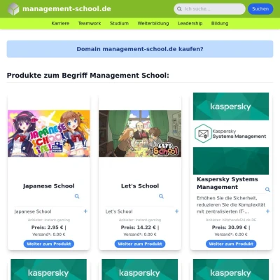 Screenshot management-school.de