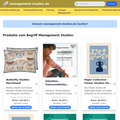 Screenshot management-studies.de