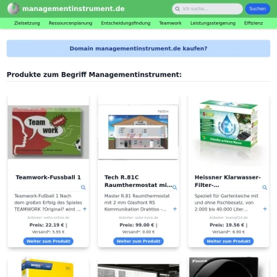 Screenshot managementinstrument.de