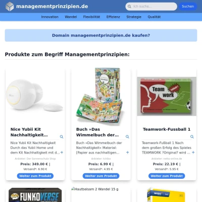 Screenshot managementprinzipien.de