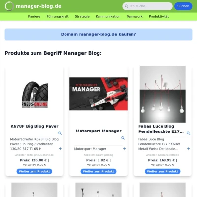 Screenshot manager-blog.de