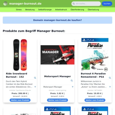 Screenshot manager-burnout.de