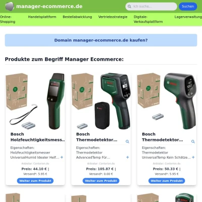 Screenshot manager-ecommerce.de