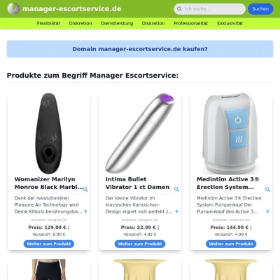 Screenshot manager-escortservice.de