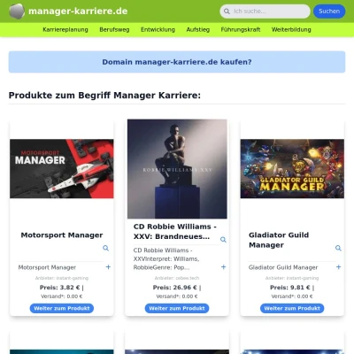 Screenshot manager-karriere.de