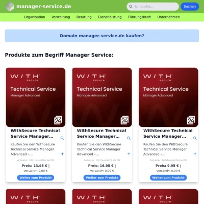 Screenshot manager-service.de