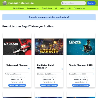 Screenshot manager-stellen.de