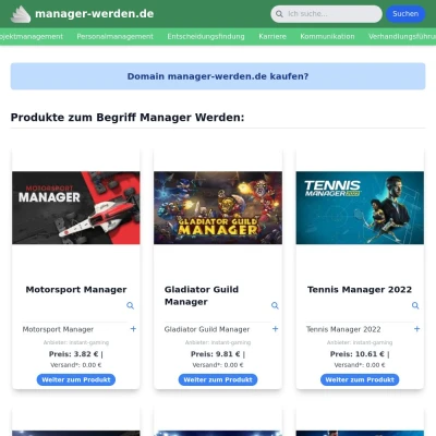 Screenshot manager-werden.de