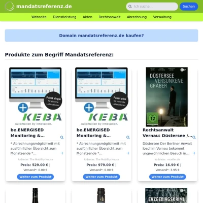 Screenshot mandatsreferenz.de