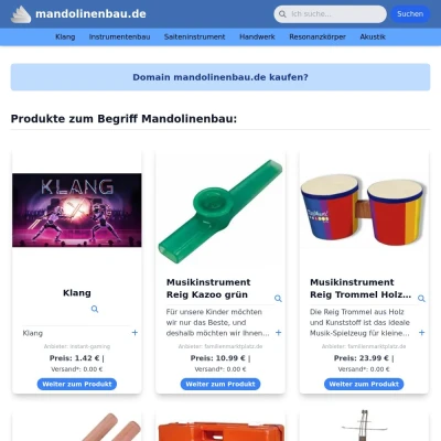 Screenshot mandolinenbau.de