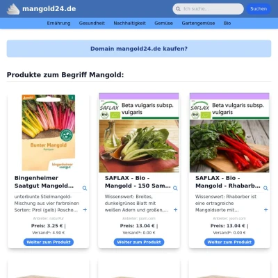 Screenshot mangold24.de