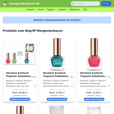Screenshot mangostanbaum.de