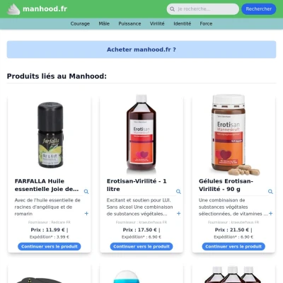 Screenshot manhood.fr