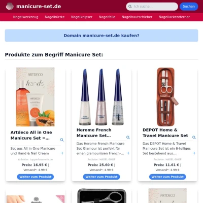 Screenshot manicure-set.de