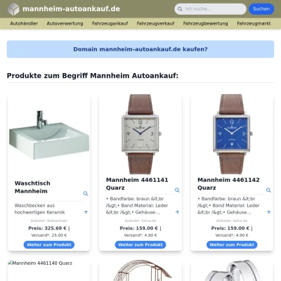 Screenshot mannheim-autoankauf.de
