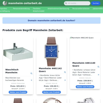 Screenshot mannheim-zeitarbeit.de