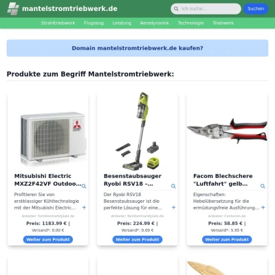 Screenshot mantelstromtriebwerk.de