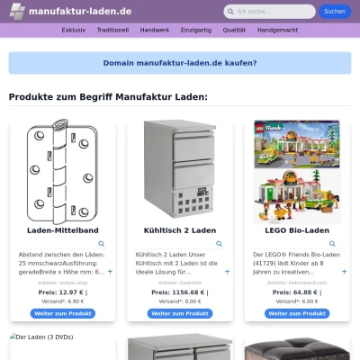 Screenshot manufaktur-laden.de