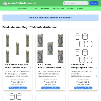 Screenshot manufakturladen.de