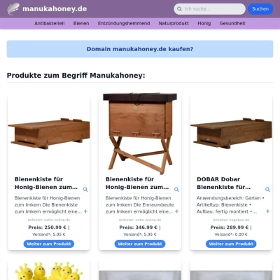 Screenshot manukahoney.de