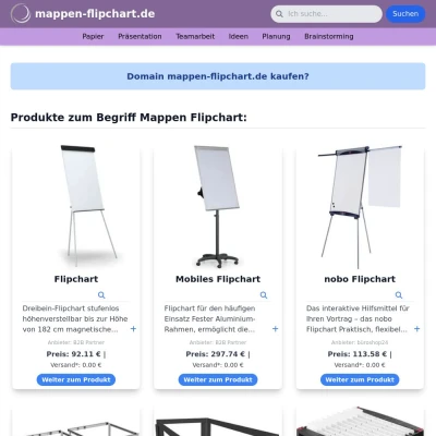 Screenshot mappen-flipchart.de