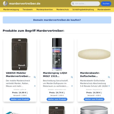 Screenshot mardervertreiber.de