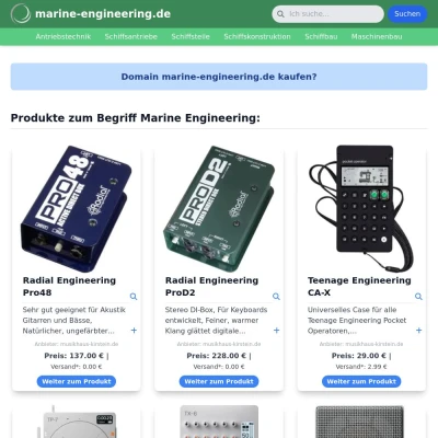 Screenshot marine-engineering.de