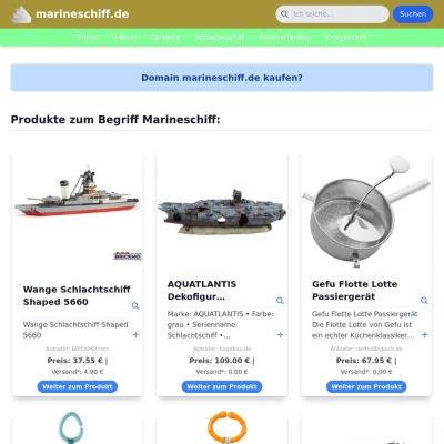 Screenshot marineschiff.de
