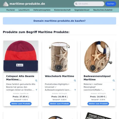 Screenshot maritime-produkte.de