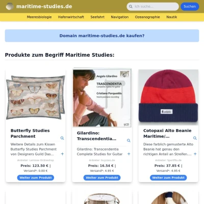 Screenshot maritime-studies.de