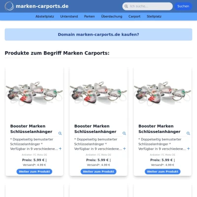 Screenshot marken-carports.de