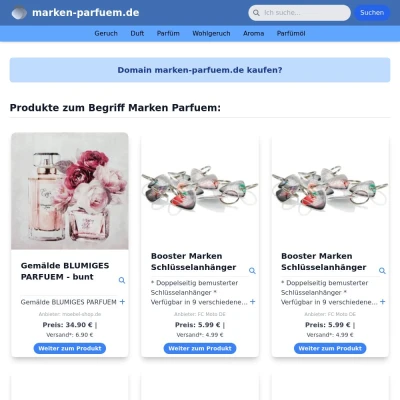 Screenshot marken-parfuem.de