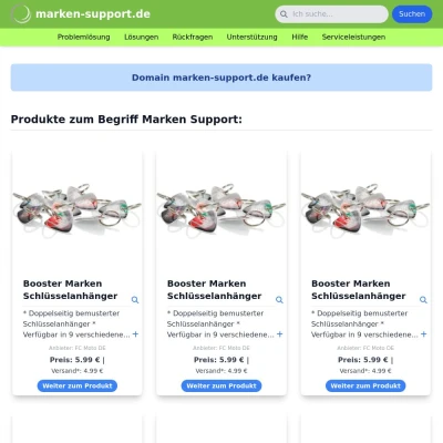 Screenshot marken-support.de