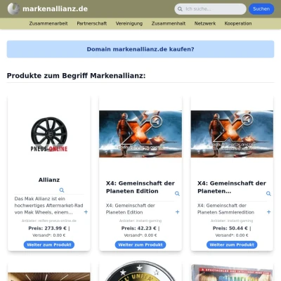 Screenshot markenallianz.de