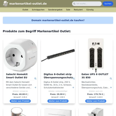 Screenshot markenartikel-outlet.de