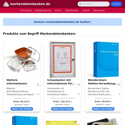 Screenshot markendatenbanken.de