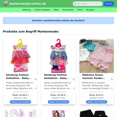 Screenshot markenmode-online.de