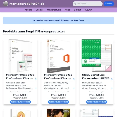 Screenshot markenprodukte24.de