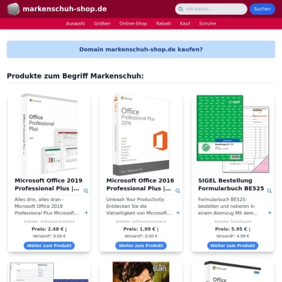 Screenshot markenschuh-shop.de