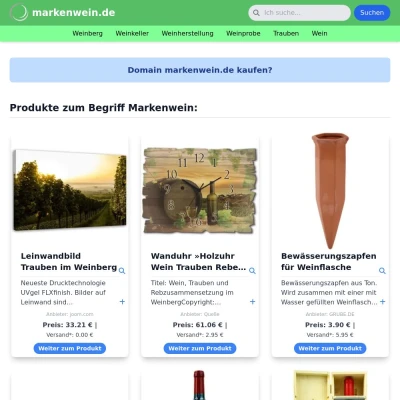 Screenshot markenwein.de