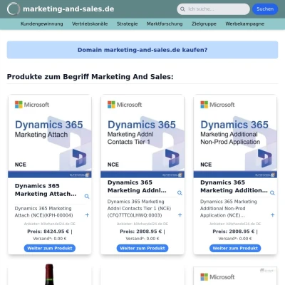 Screenshot marketing-and-sales.de